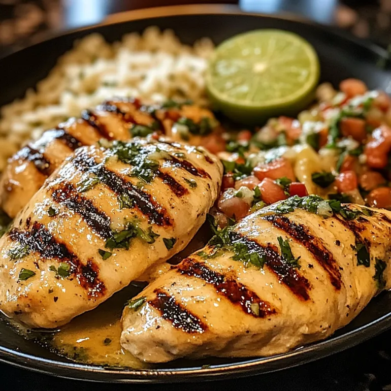 A plate of food with chicken and rice.