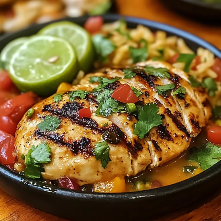 A plate of food with a chicken dish.