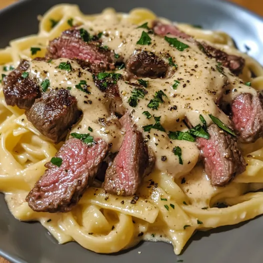 A plate of pasta with meat and cheese on top.