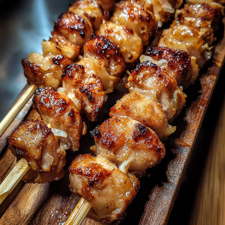 Grilled Thai Coconut Chicken Skewers.