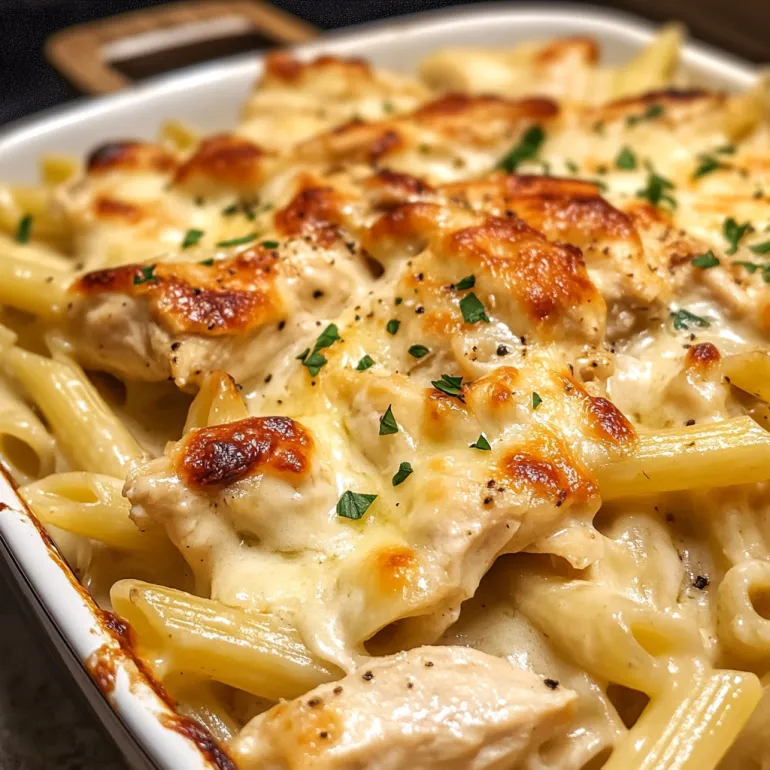 A dish of crack chicken penne.