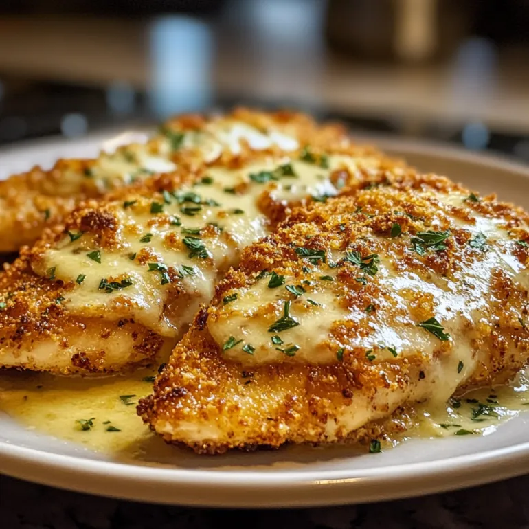 A plate of Longhorn Parmesan Crusted Chicken.