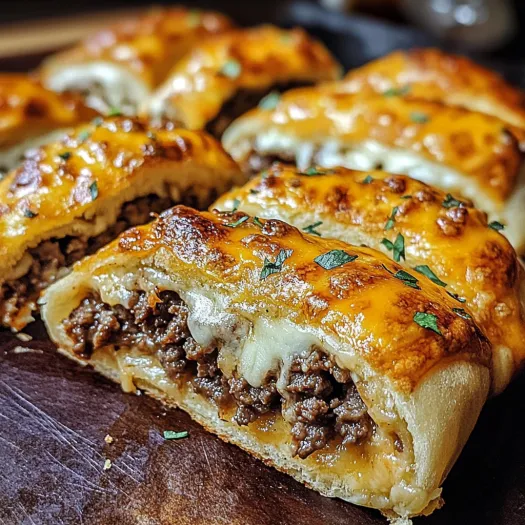 A plate of cheesy breadsticks.