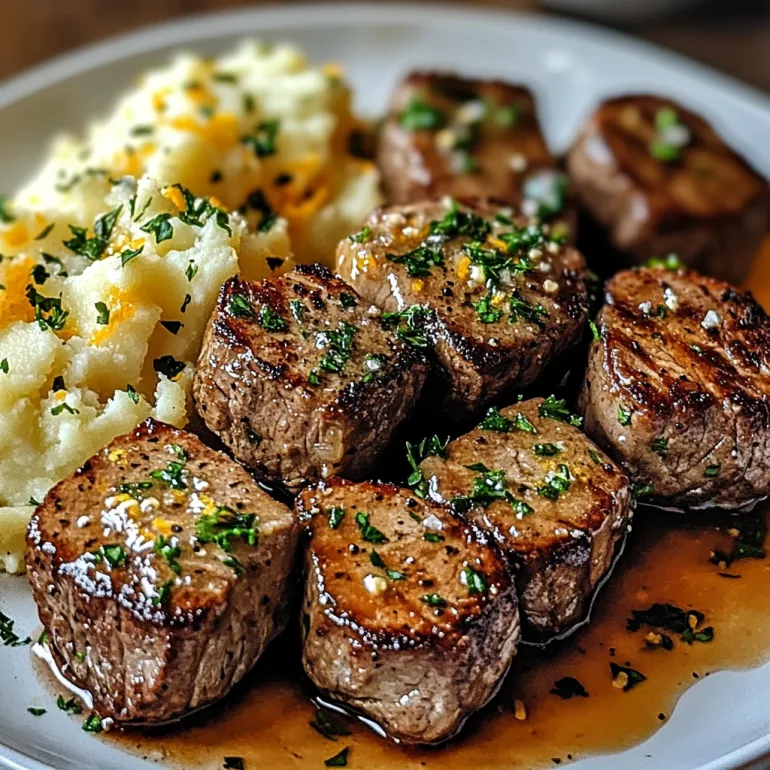 A plate of meat and potatoes.