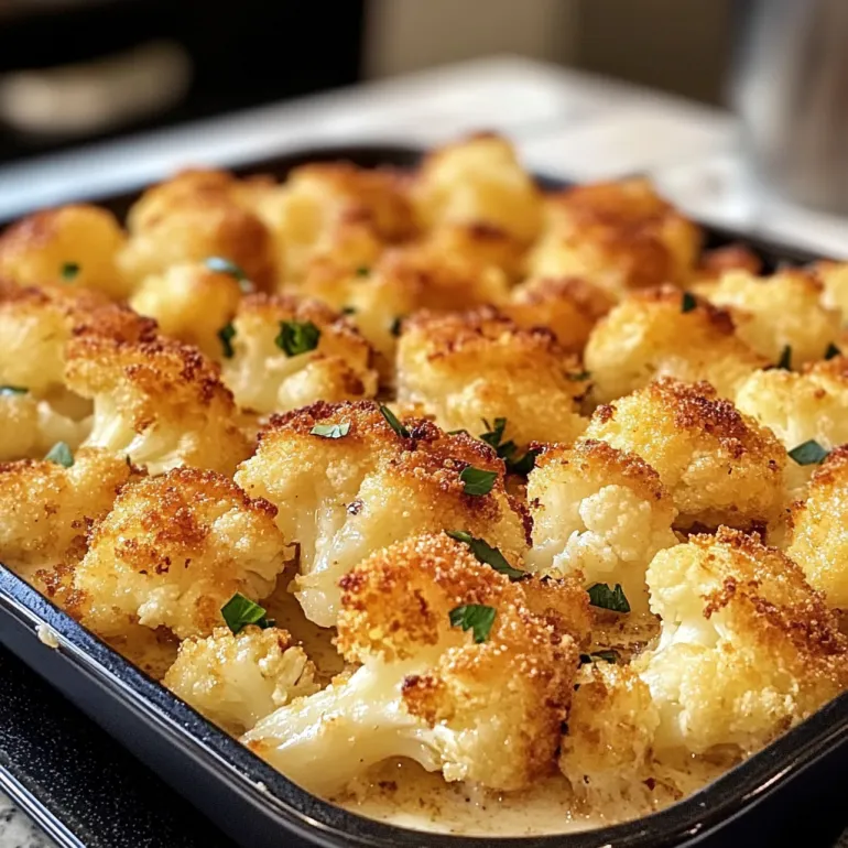 A dish of crispy cauliflower.