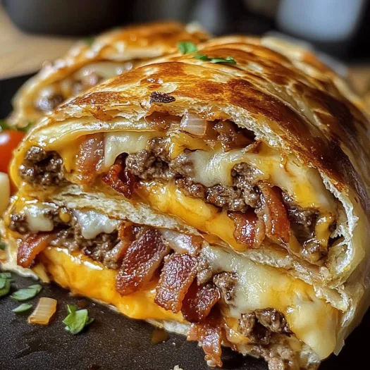 A Maple Bacon Cheeseburger Bomb is shown.