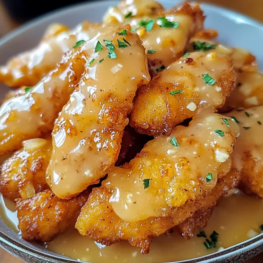 A plate of hot honey chicken tenders.