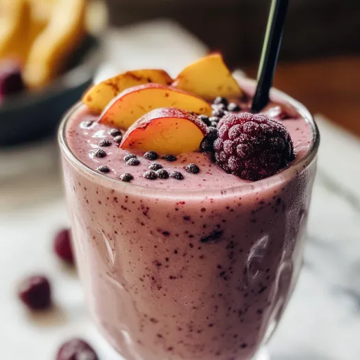 A glass of a healthy high protein smoothie.