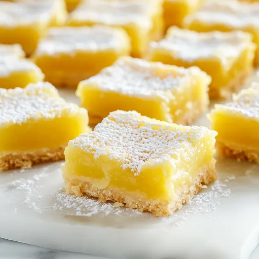 Lemon bars on a white plate.