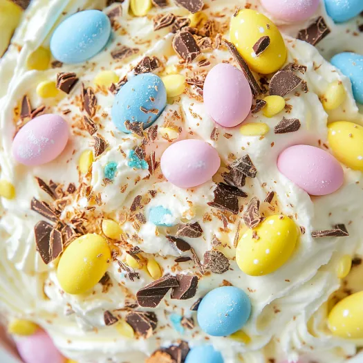 A close up of a Cadbury Mini Egg Dip.