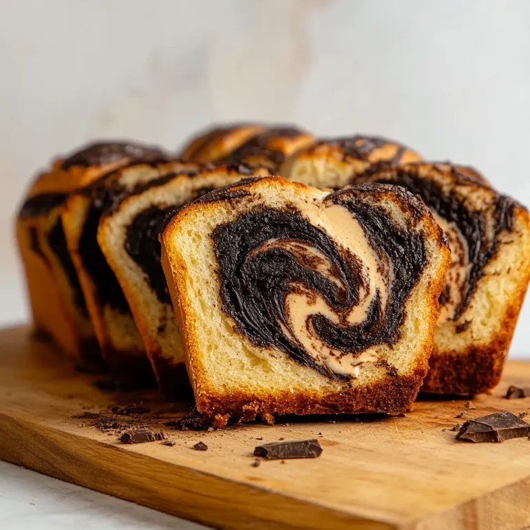 A slice of poppy seed sourdough babka.