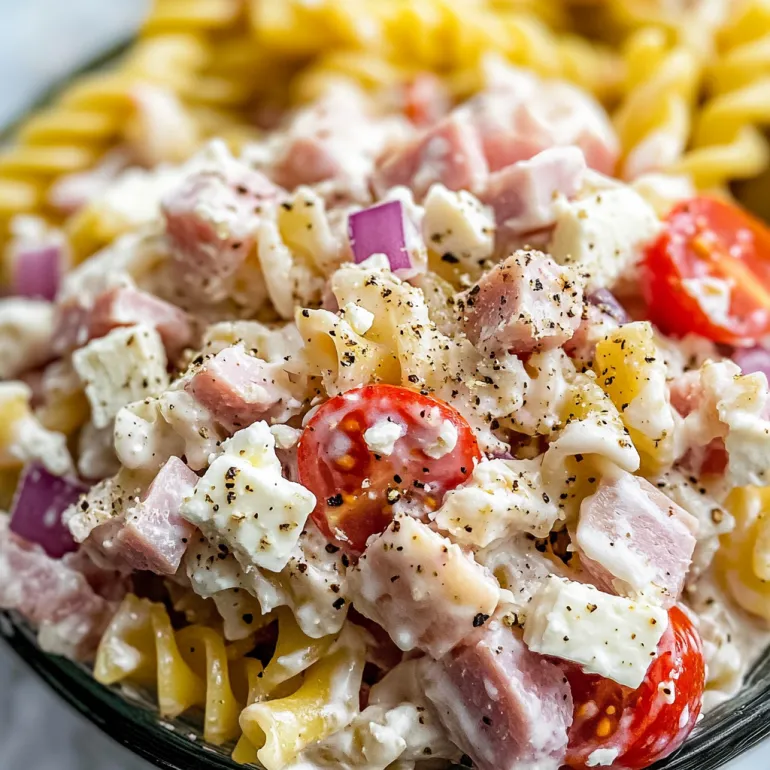 A bowl of Italian Grinder Chicken Salad.