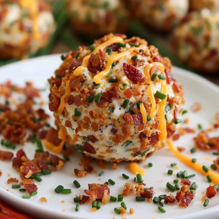 A plate of bacon ranch cheese balls.
