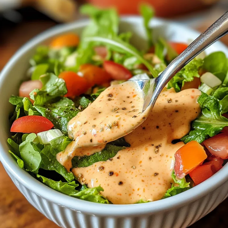 A bowl of salad with a spoon in it.