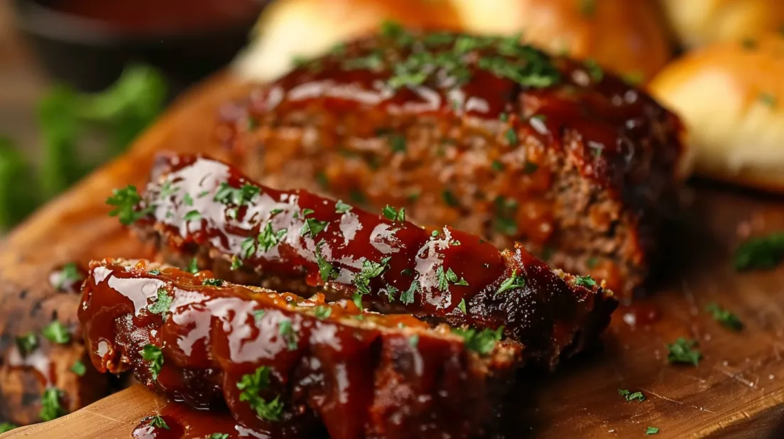 A close up of a piece of meat with a brown sauce on it.