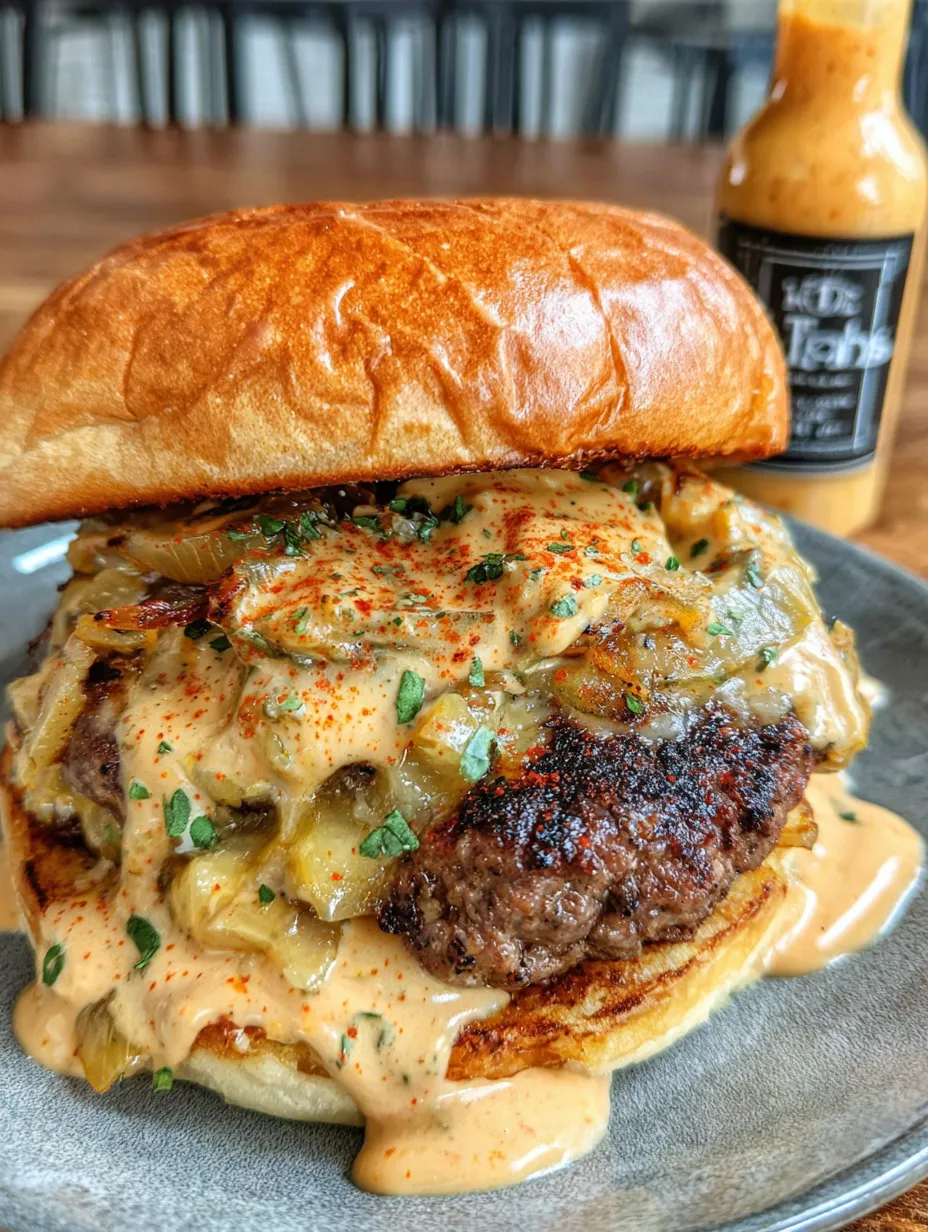 A smoked Cajun burger with cheese.