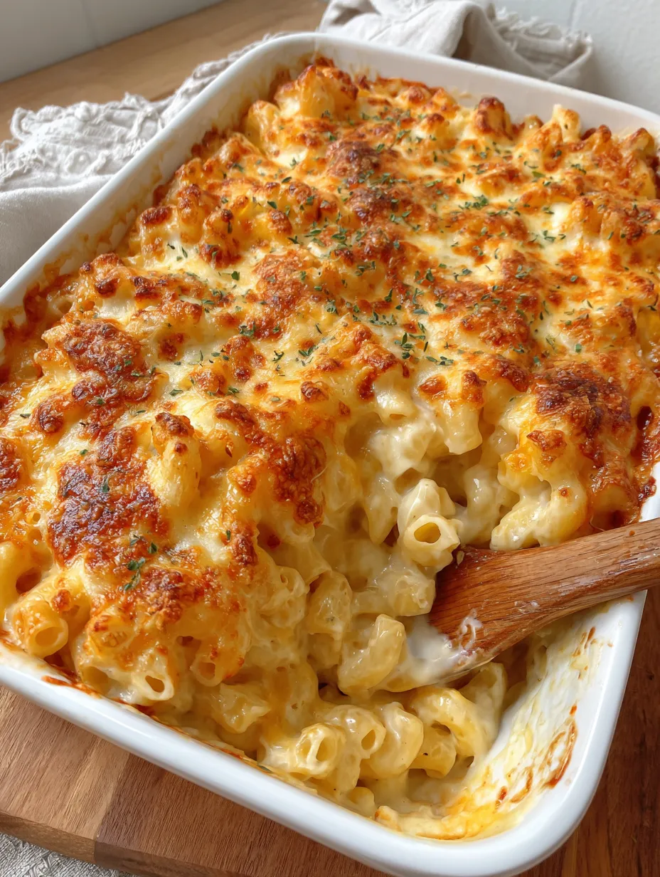 A white bowl filled with macaroni and cheese.