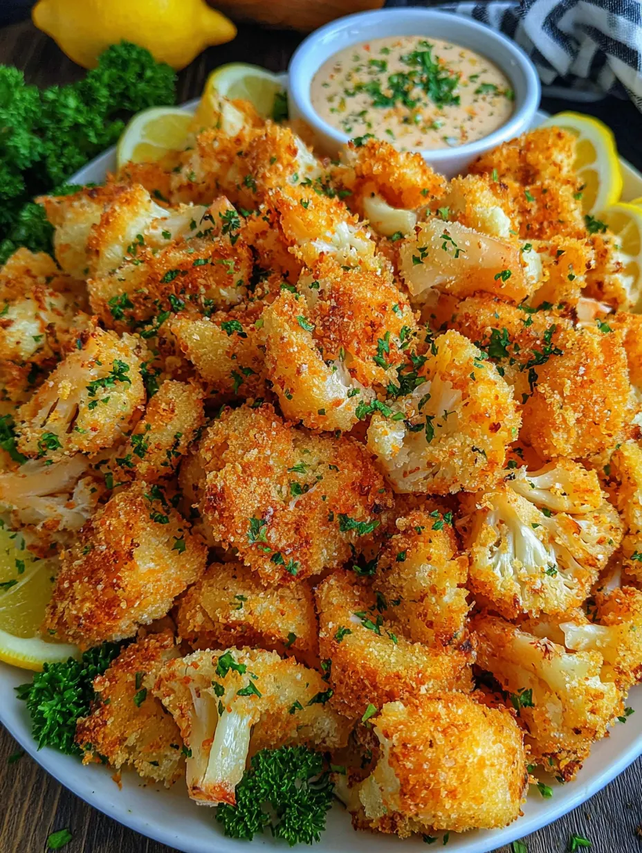 A bowl of crab-crunchies with lemon wedges.