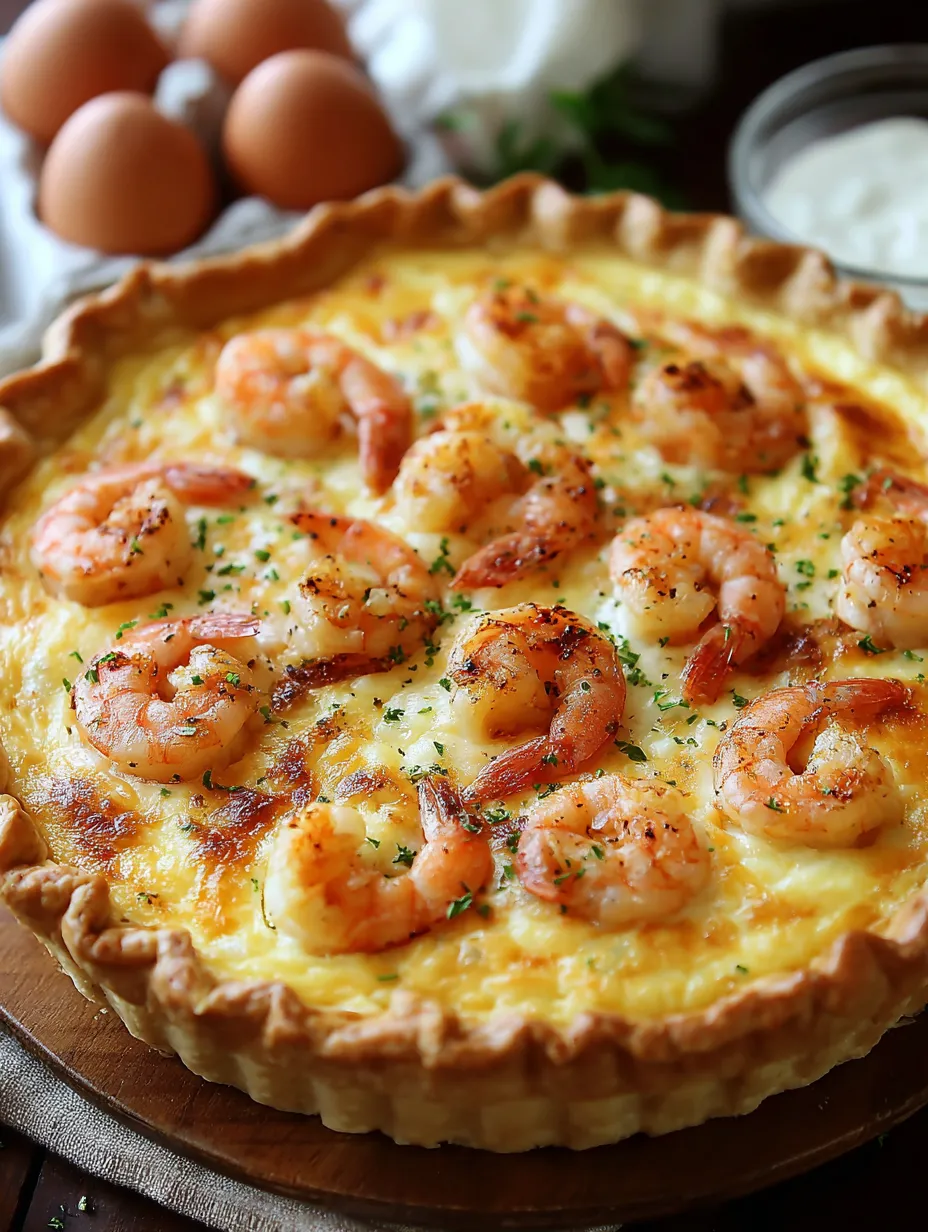 A Florida Shrimp Pie with a golden crust.