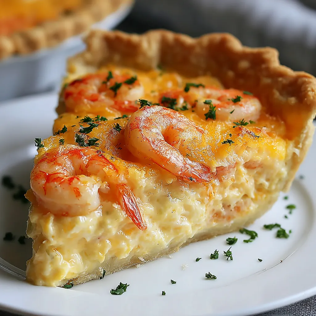 A slice of Florida Shrimp Pie.