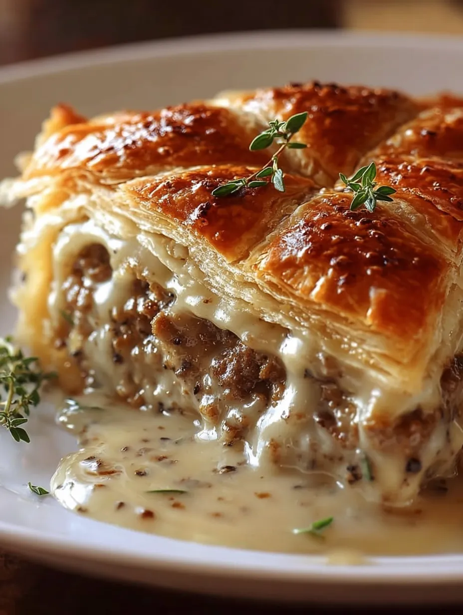 A plate of food with meat and gravy.