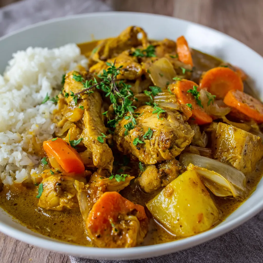 A bowl of food with rice and meat in it.