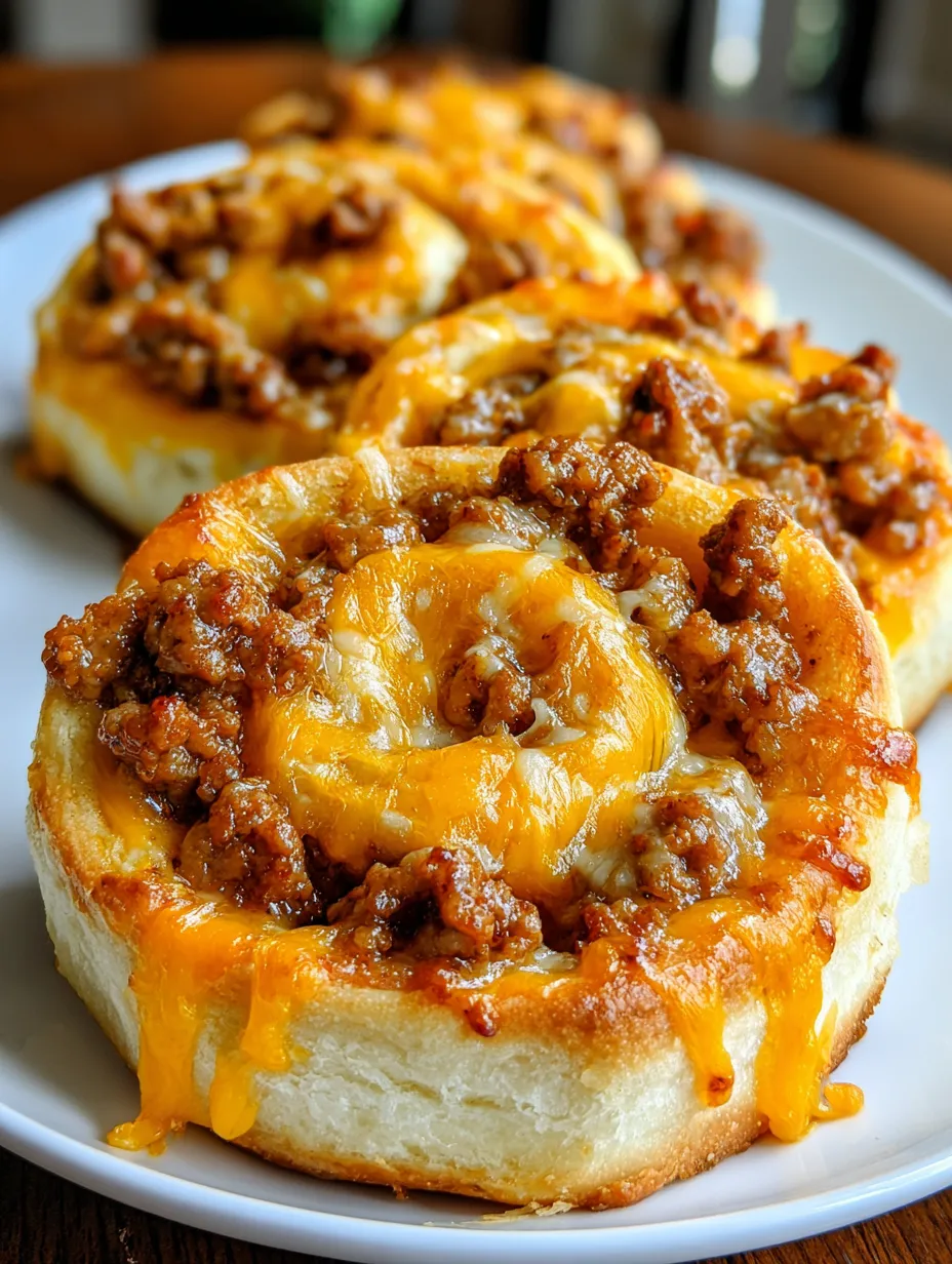 Two sausage pinwheels on a plate.