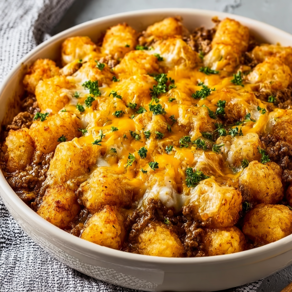 A bowl of food with cheese and green onions.