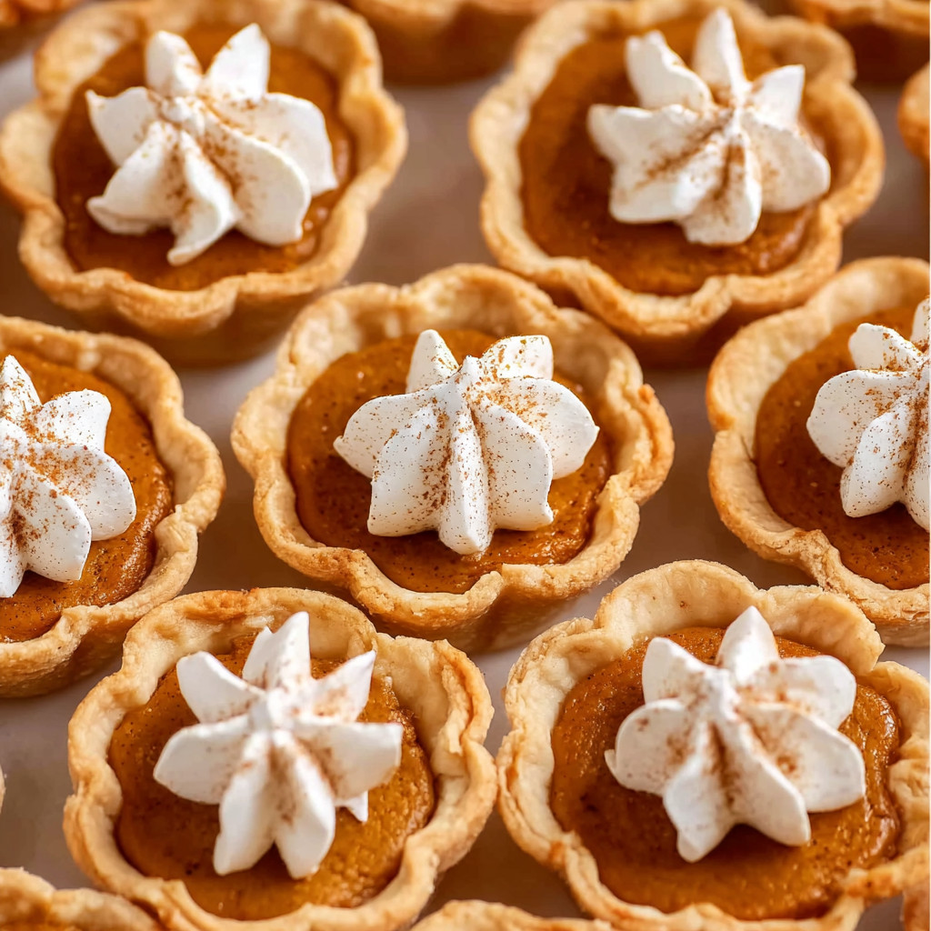 Pumpkin pie with whipped cream.