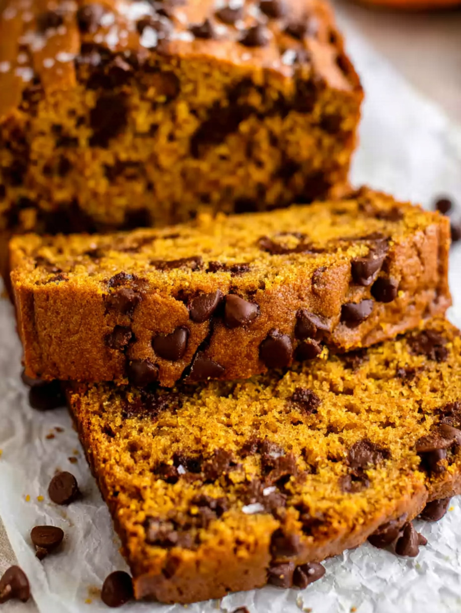 A slice of bread with chocolate chips.