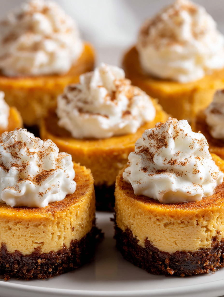 A plate of desserts with white icing and brown crust.