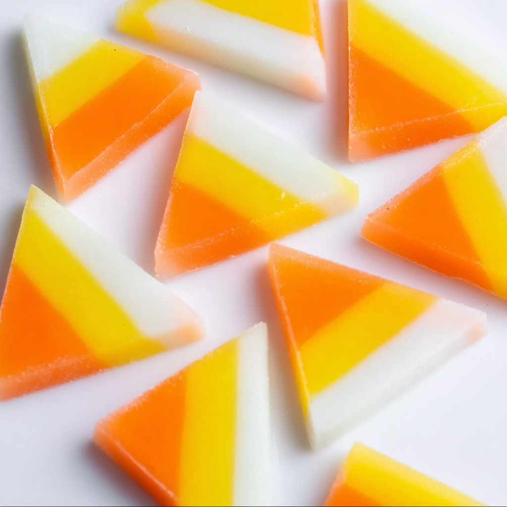 Candy in the shape of triangles.