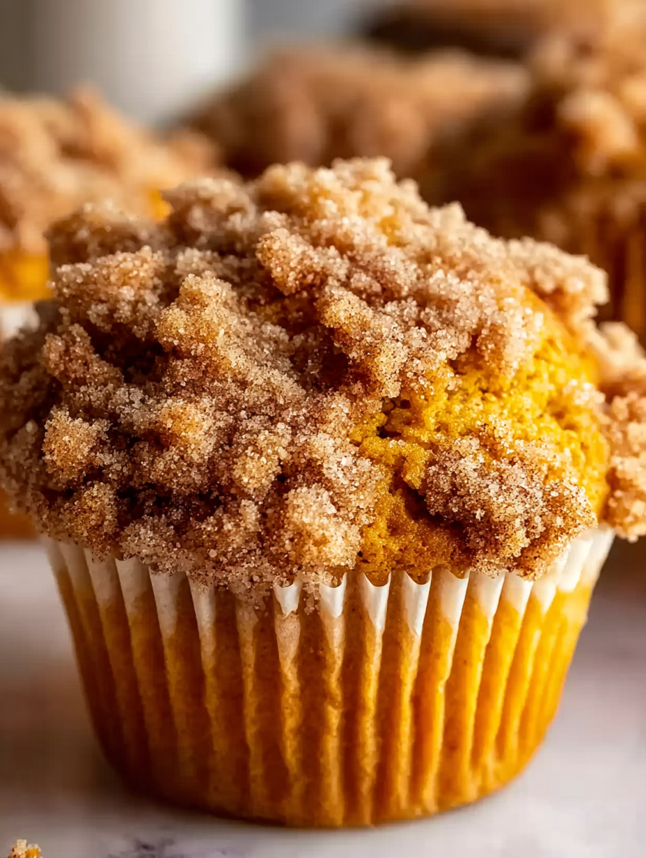 A cupcake with a brown sugar topping.